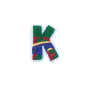 Superhero 'Letter K' Embroidered Patch