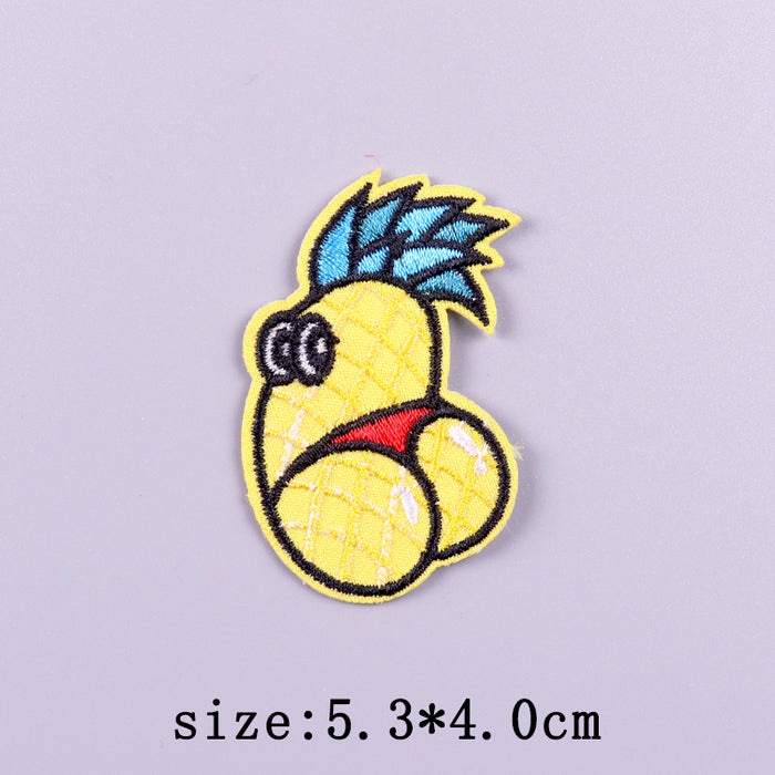 Food 'Pineapple Booty' Embroidered Velcro Patch
