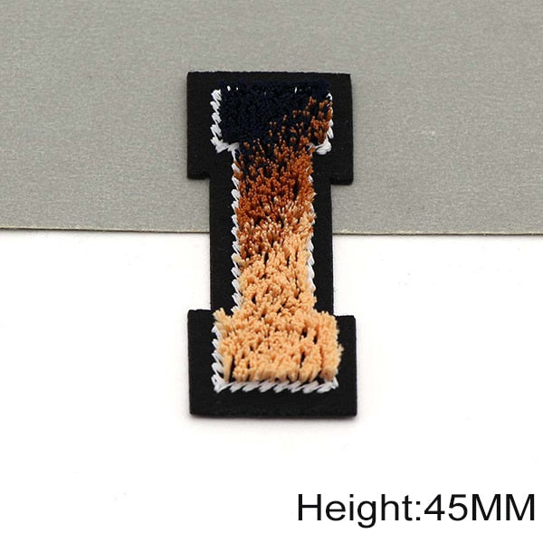 Tricolor 'Letter I' Embroidered Patch