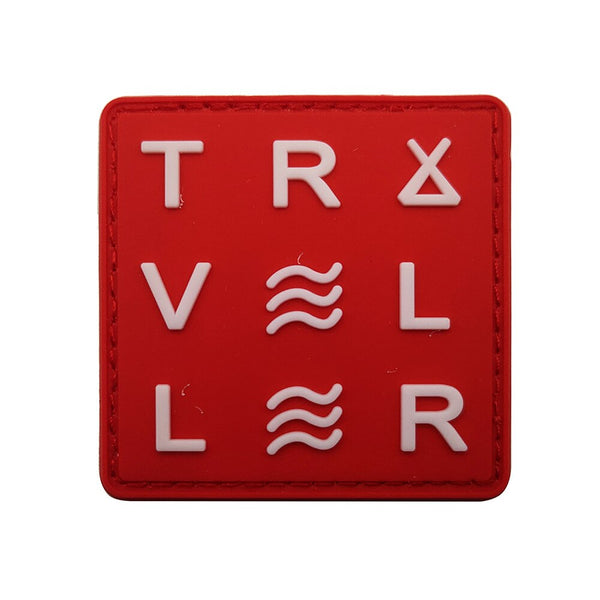 Cool 'Traveller' PVC Rubber Velcro Patch