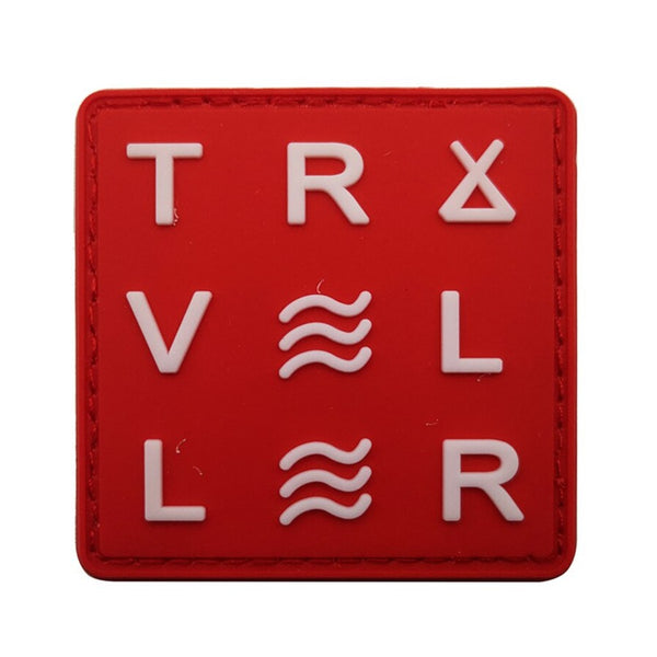 Cool 'Traveller' PVC Rubber Velcro Patch