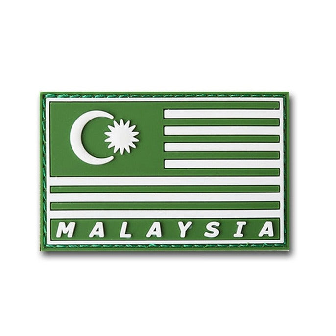 Malaysia Flag '2.0' PVC Rubber Velcro Patch
