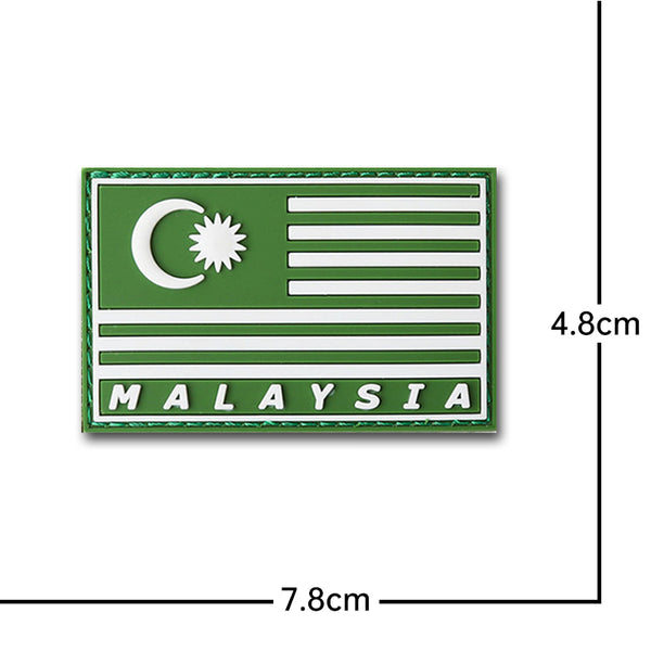 Malaysia Flag '2.0' PVC Rubber Velcro Patch