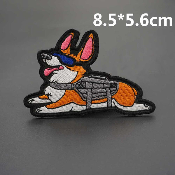 Corgi 'Tactical Dog | Waiting' Embroidered Patch