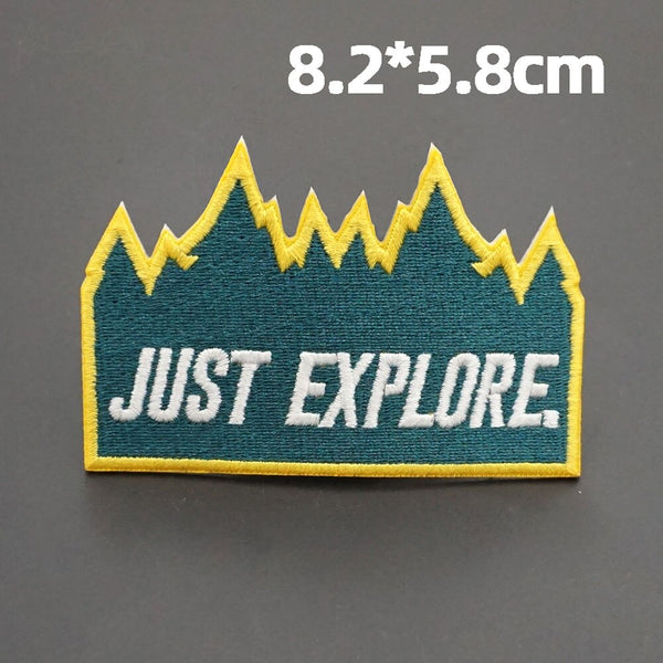 Travel 'Just Explore' Embroidered Patch