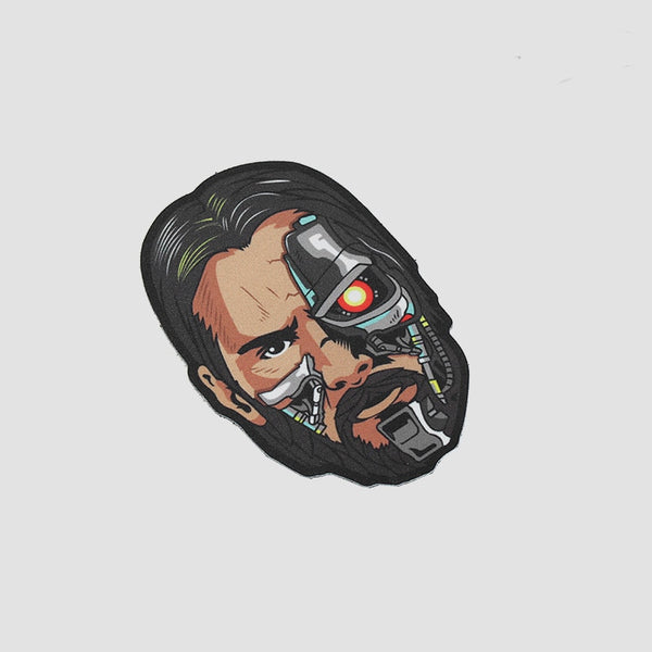 John Wick x T-800 Terminator Embroidered Velcro Patch