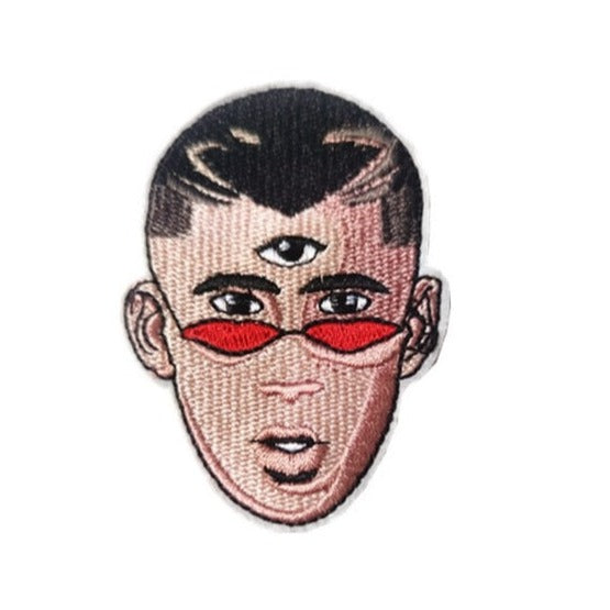 Bad Bunny 'Rapper Third Eye' Embroidered Patch