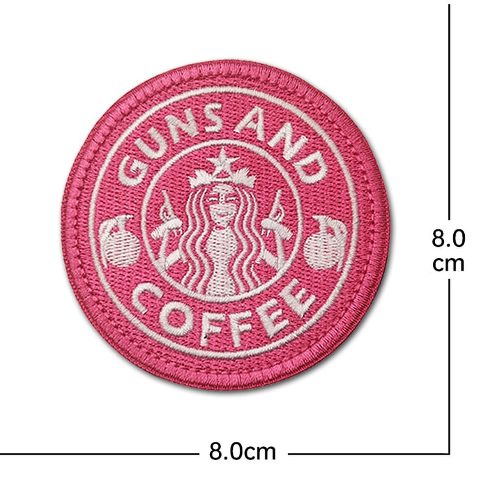 'Guns and Coffee | Grenade | 2.0' Embroidered Velcro Patch