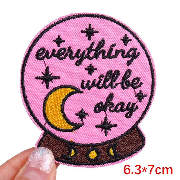 Crystal Ball 'Everything Will Be Okay' Embroidered Patch