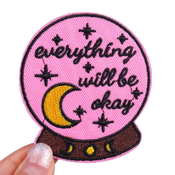 Crystal Ball 'Everything Will Be Okay' Embroidered Patch