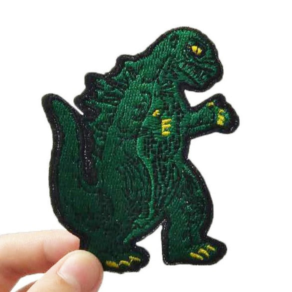 Green Godzilla 'Walking' Embroidered Patch