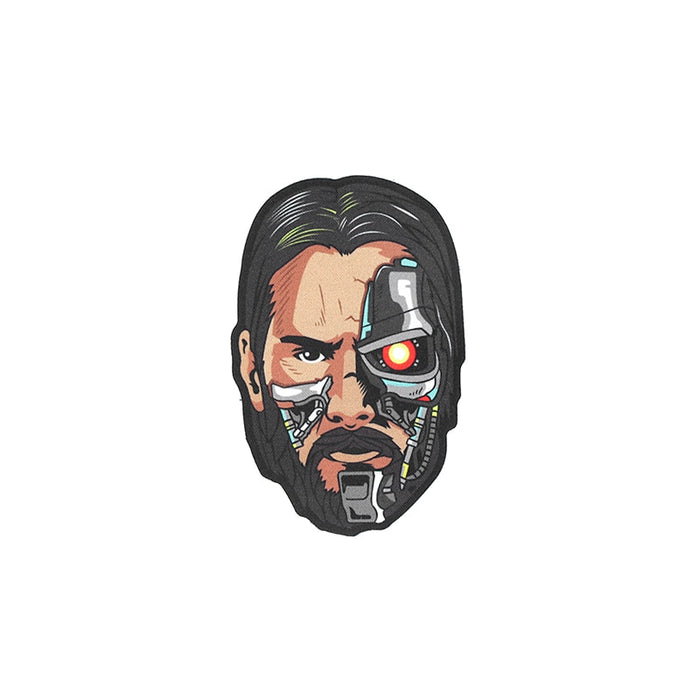John Wick x T-800 Terminator Embroidered Velcro Patch