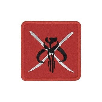 Star Wars 'Mandalorian Skull | Crossed Swords' Embroidered Velcro Patch