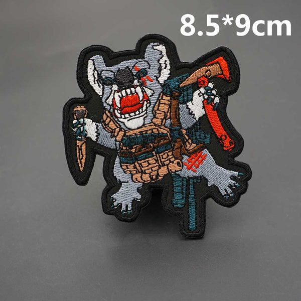 Drop Bear 'Angry | Tactical Knife & Gear' Embroidered Patch