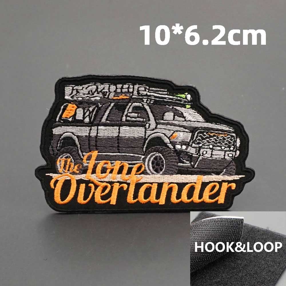 The Lone Overlander 'Side View' Embroidered Velcro Patch