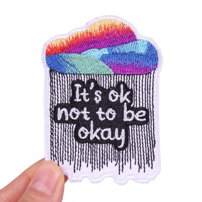 Mental Health 'It's Ok Not To Be Okay' Embroidered Patch