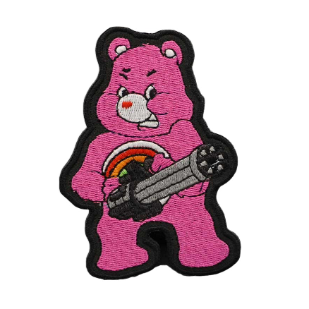 Cheer Bear 'Fierce | Tactical Gun' Embroidered Velcro Patch