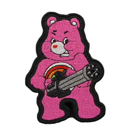 Cheer Bear 'Fierce | Tactical Gun' Embroidered Patch