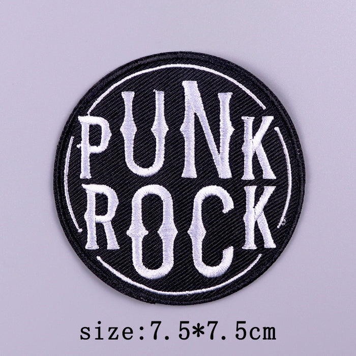 Cool 'Punk Rock' Embroidered Patch