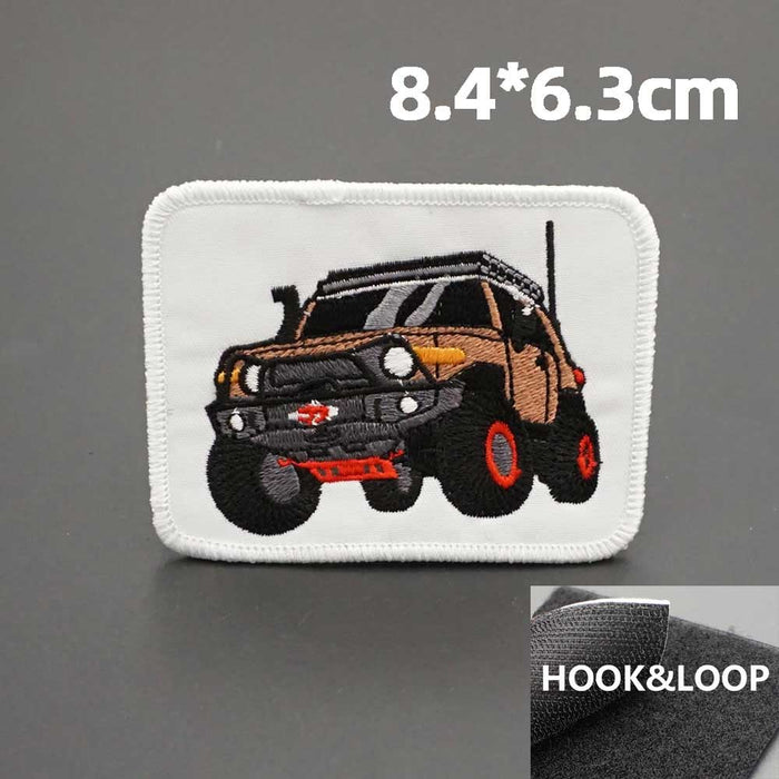 Off-Road Vehicles 'FJ Cruiser | Snorkel' Embroidered Velcro Patch