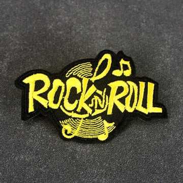 Music 'Rock N Roll' Embroidered Patch