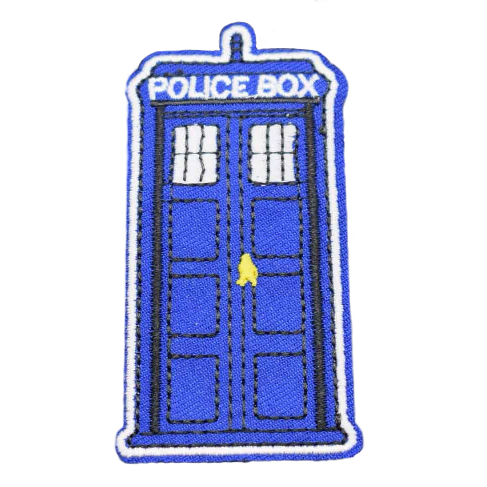 Doctor Who 'TARDIS | Police Box' Embroidered Patch