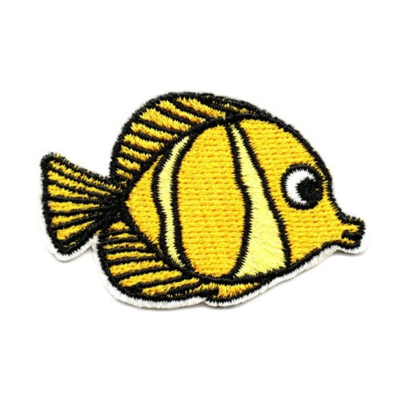 Cute Sea Animal 'Butterflyfish' Embroidered Patch