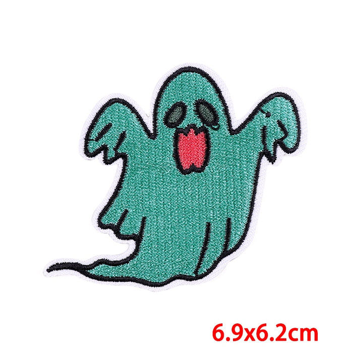 Halloween 'Scary Ghost' Embroidered Patch