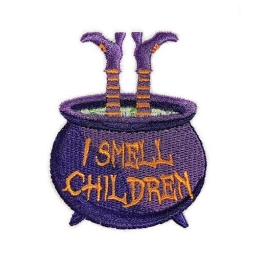 Halloween 'Witch Cauldron | I Smell Children' Embroidered Patch