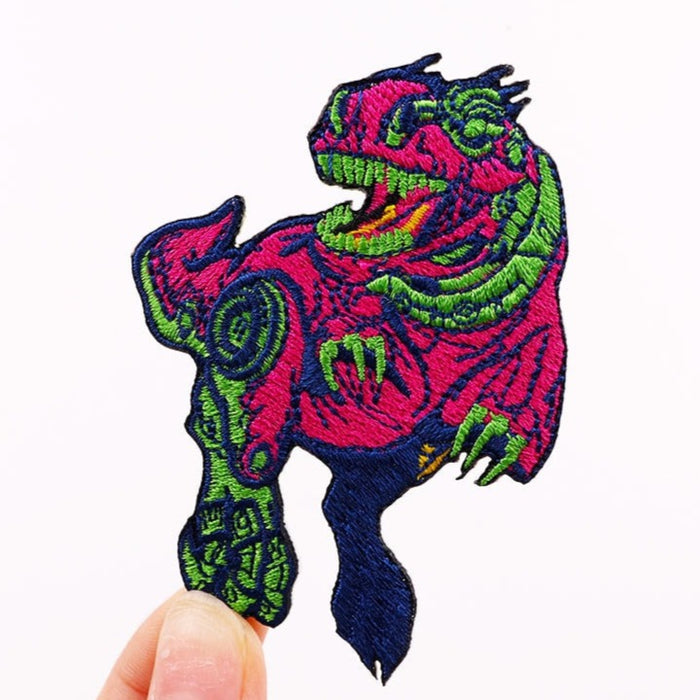 Dinosaur 'Cybersaur' Embroidered Patch