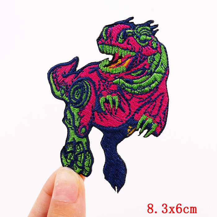Dinosaur 'Cybersaur' Embroidered Patch