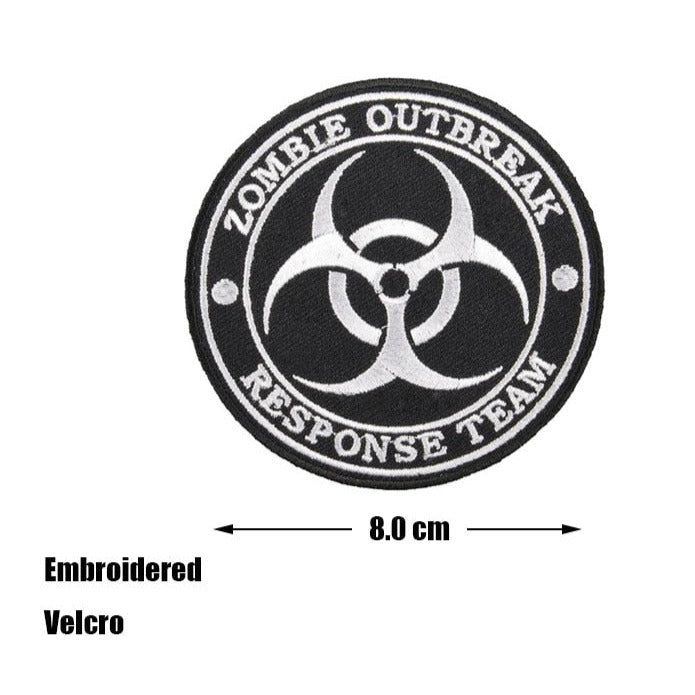 'Zombie Outbreak, Response Team | 1.0' Embroidered Velcro Patch