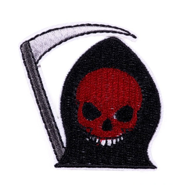 Halloween 'Grim Reaper | Scythe' Embroidered Patch