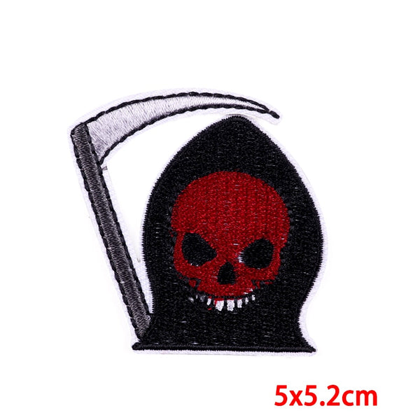 Halloween 'Grim Reaper | Scythe' Embroidered Patch