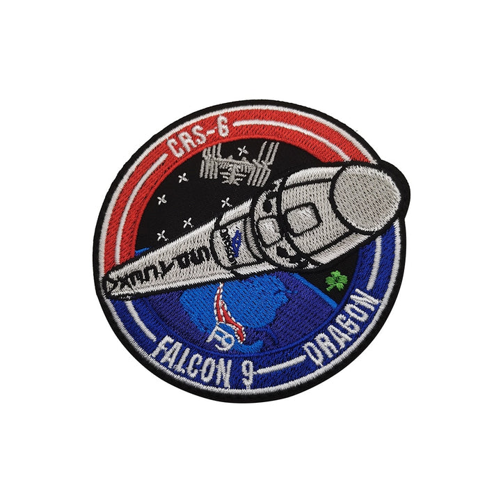 Falcon 9 Dragon 'SpaceX | CRS-6' Embroidered Velcro Patch
