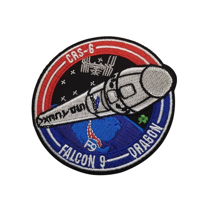 Falcon 9 Dragon 'SpaceX | CRS-6' Embroidered Velcro Patch