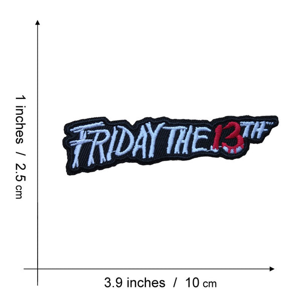 Horror 'Friday The 13th' Embroidered Patch