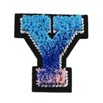 Tricolor 'Letter Y' Embroidered Patch