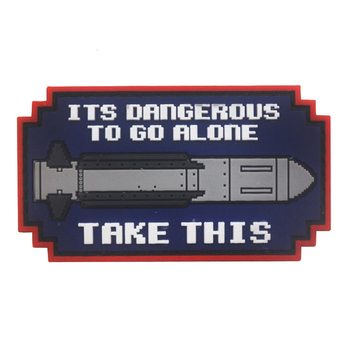 Its Dangerous To Go Alone 'Missile | 1.0' PVC Rubber Velcro Patch