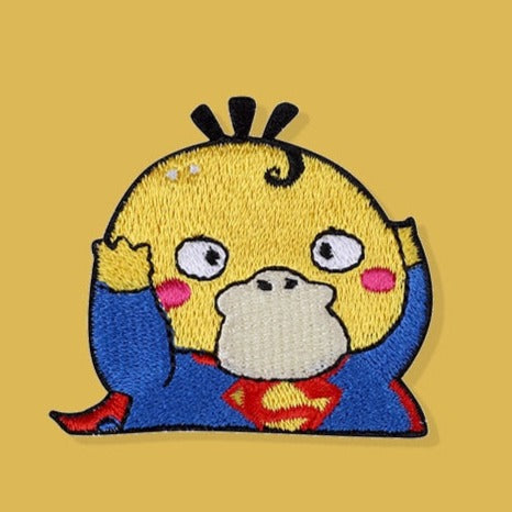 Pokemon 'Psyduck x Superman' Embroidered Patch