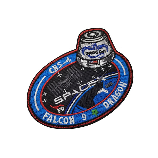 Falcon 9 Dragon 'SpaceX | CRS-4' Embroidered Velcro Patch