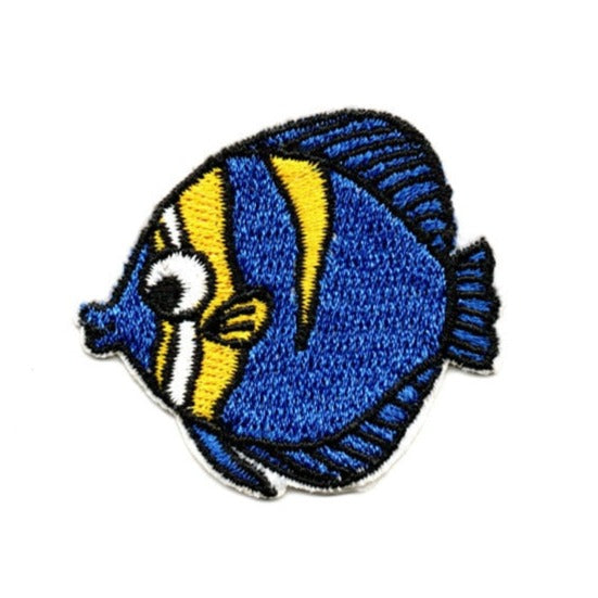 Cute Sea Animal 'Blue Tang' Embroidered Patch