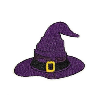 Halloween 'Witch Hat | Purple' Embroidered Patch