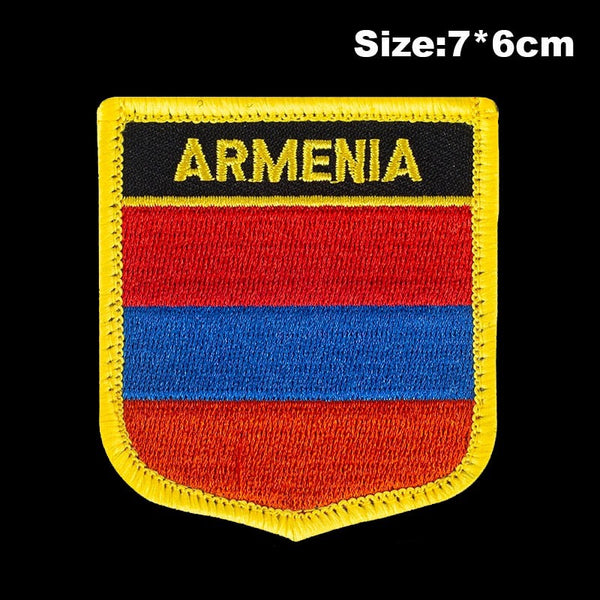 Armenia Flag Embroidered Velcro Patch