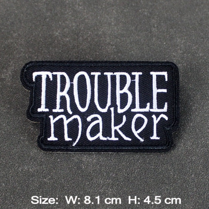 Music 'Troublemaker' Embroidered Patch