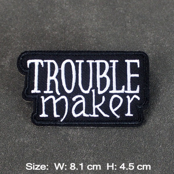 Music 'Troublemaker' Embroidered Patch