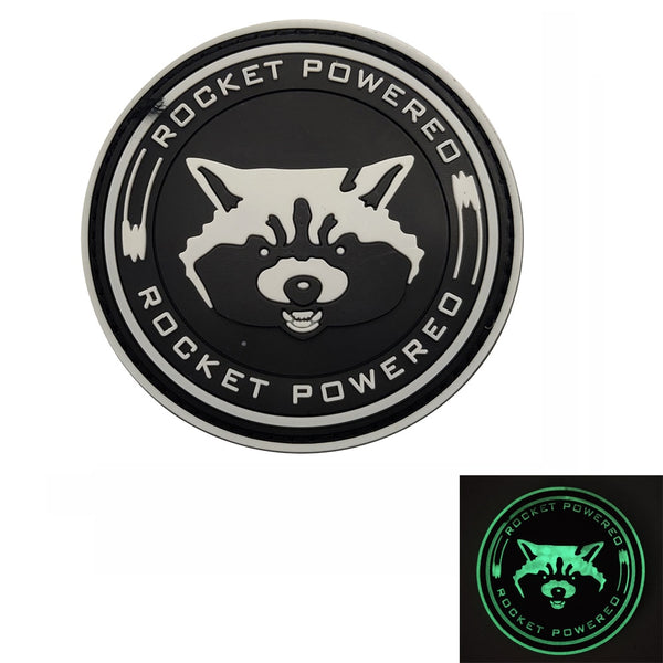 Guardians of the Galaxy 'Rocket Powered Raccoon' PVC Rubber Velcro Patch