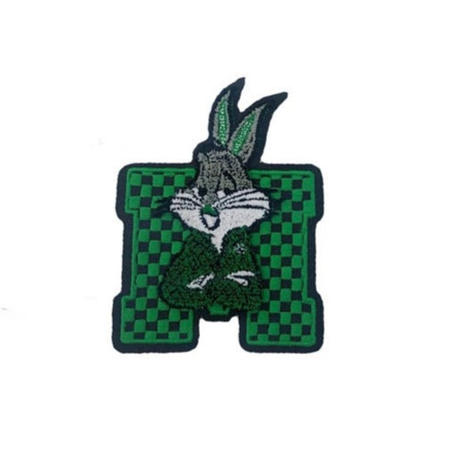Looney Tunes 'Letter M | Bugs Bunny' Embroidered Patch