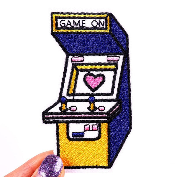 Game On 'Cute Arcade Game Machine' Embroidered Patch