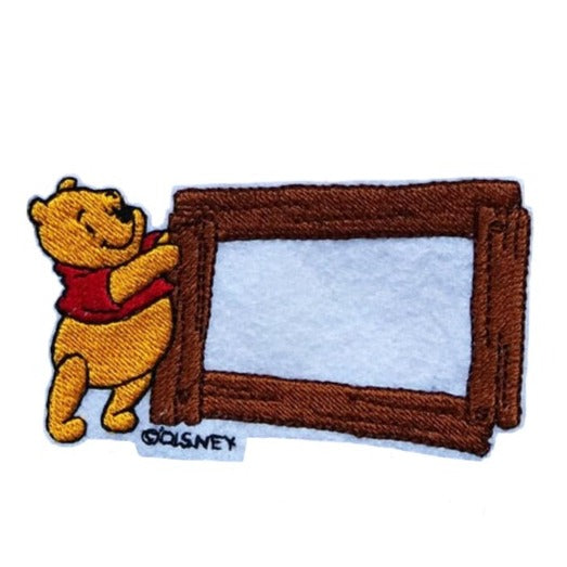 Winnie the Pooh 'Pooh Wood Frame' Embroidered Patch — Little Patch Co